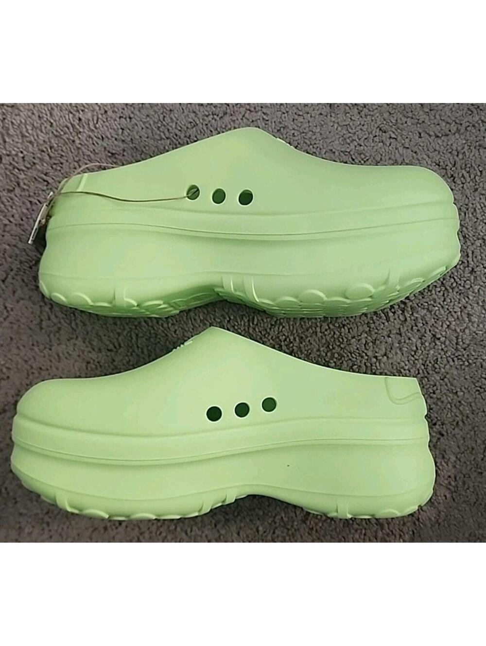 Adidas Womens AdiFom Stan Smith Mule Lucid Lemon Size 8 NWT - Picture 4 of 6